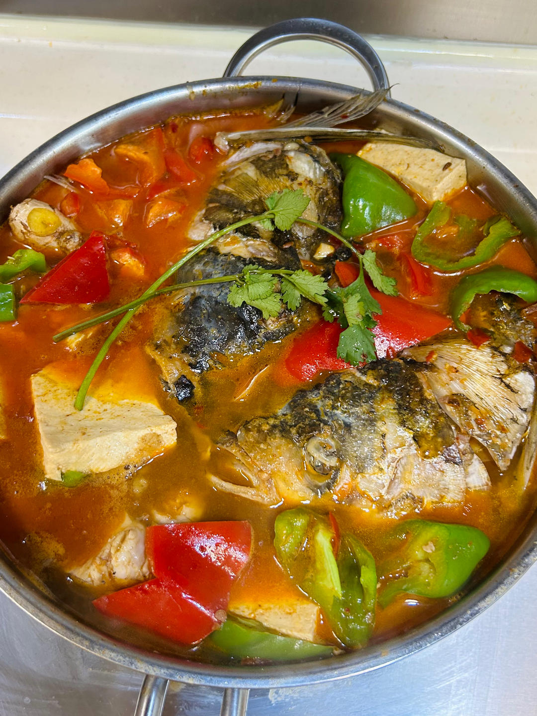 不输餐馆的鱼头泡饭