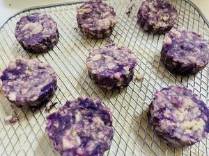 宠物零食-紫薯蛋黄肉饼的做法 步骤8