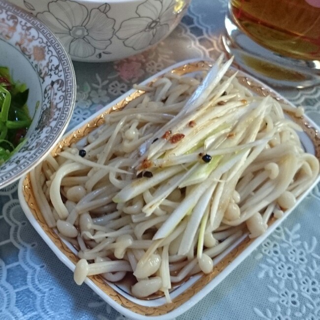 白灼金针菇