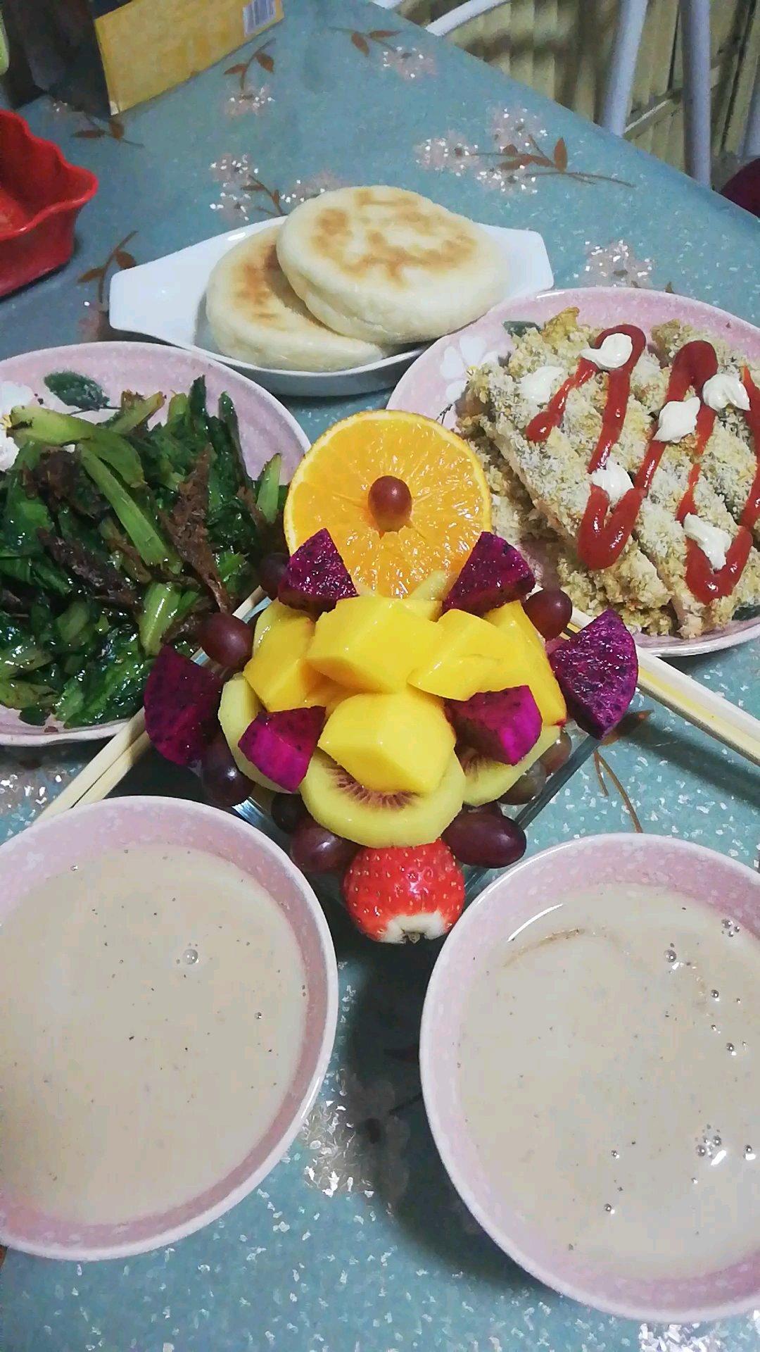 无油烤鸡排（面包糠鸡胸肉）