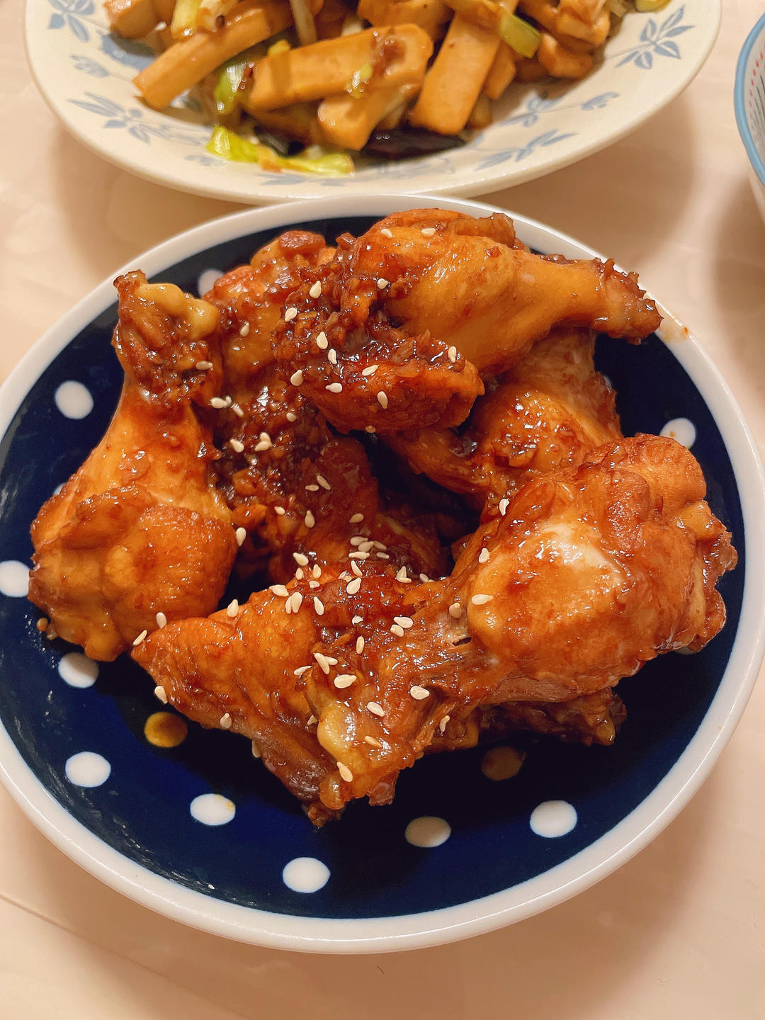 日式蜜汁照烧鸡翅根（好吃到吮指～）