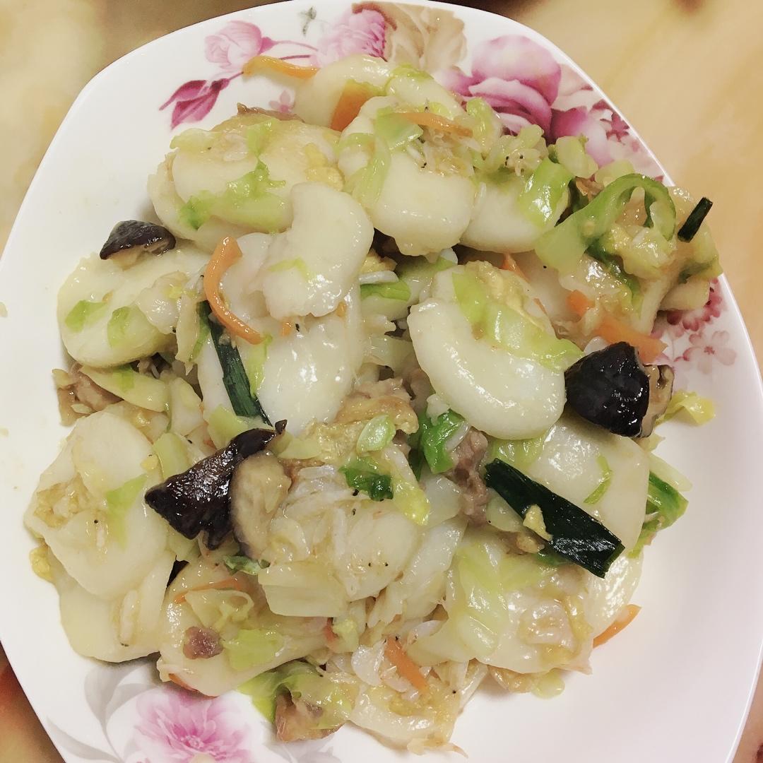 炒白粿