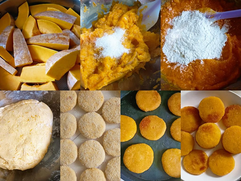 外脆里糯金黄南瓜饼