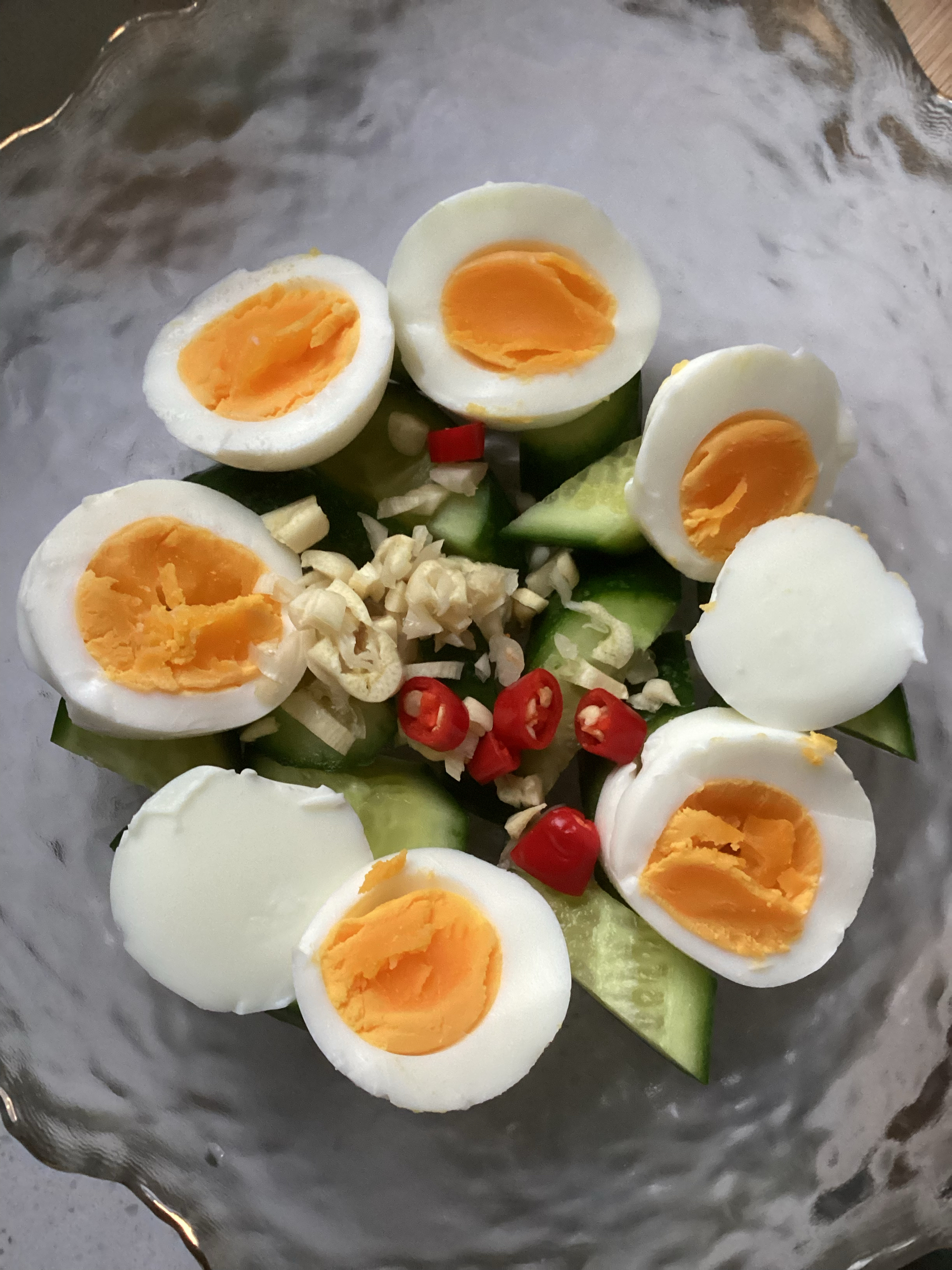 鸡蛋黄瓜—减脂晚餐
