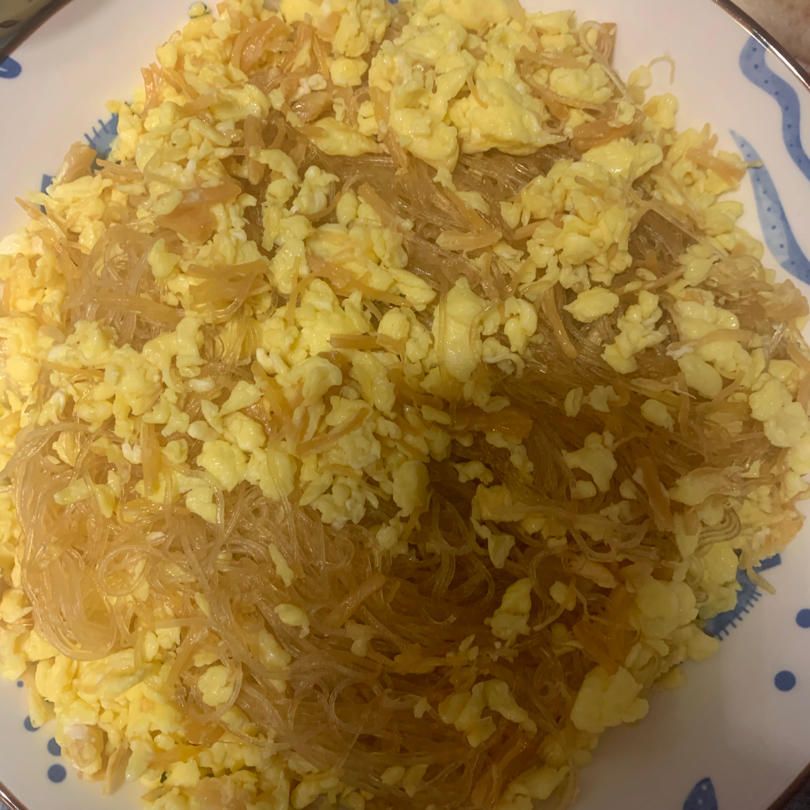瑶柱桂花炒粉丝～              干炒粉丝