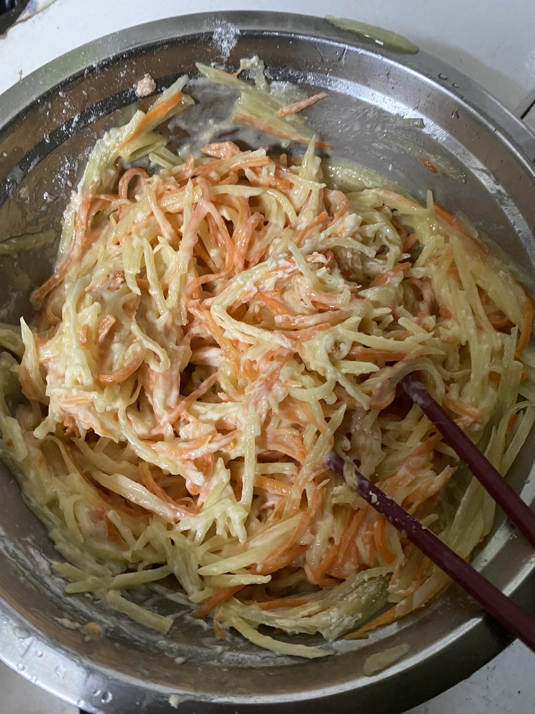 土豆萝卜饼🌵的做法 步骤3