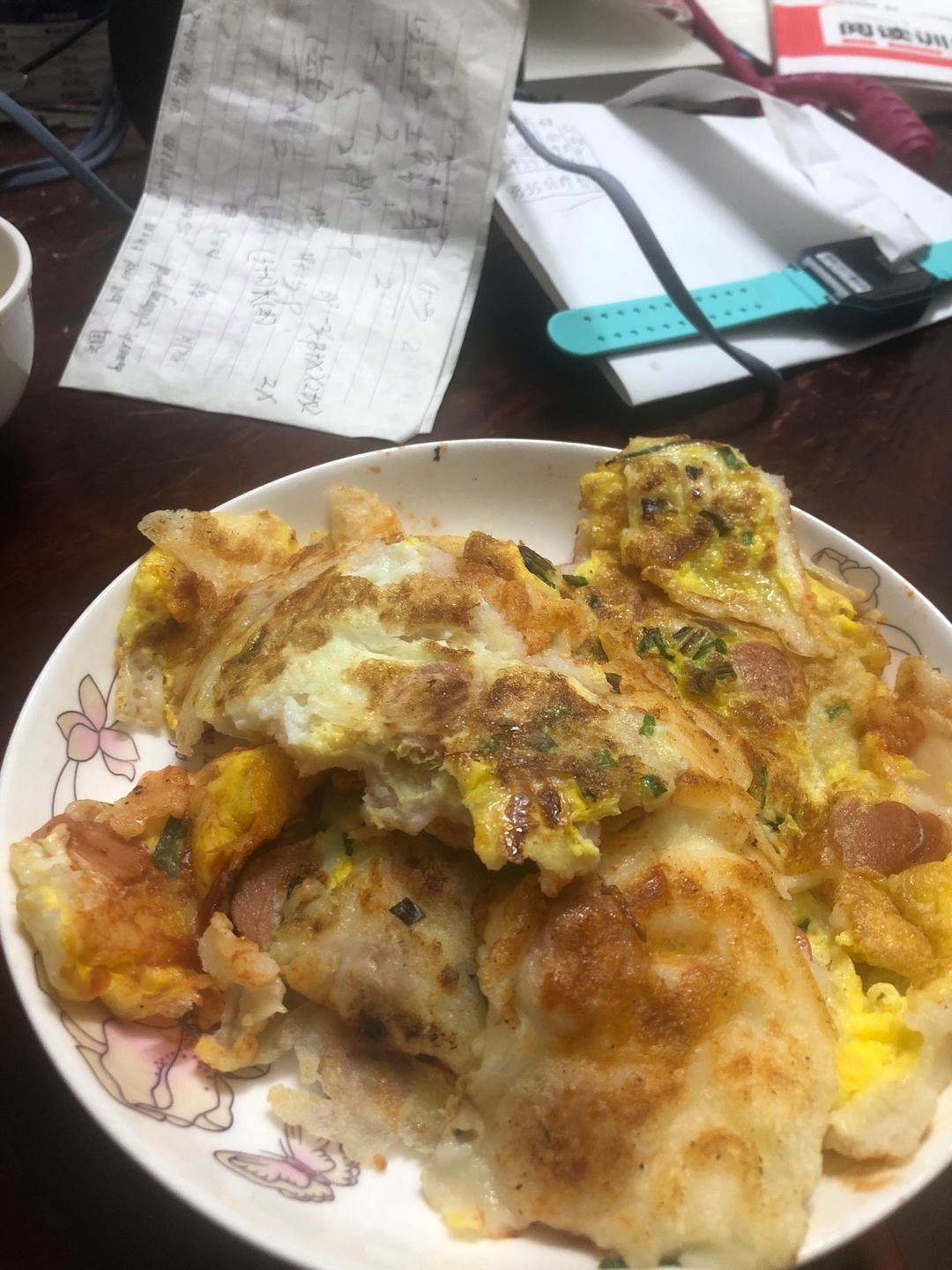 鸡蛋卷饼 简单早餐 不揉面