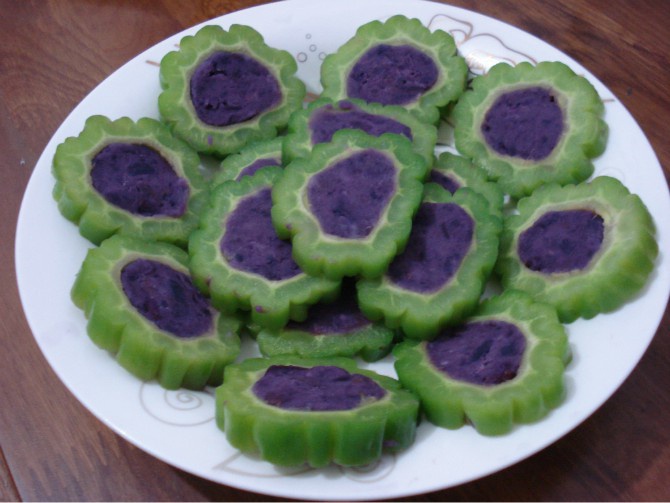 紫薯苦瓜圈
