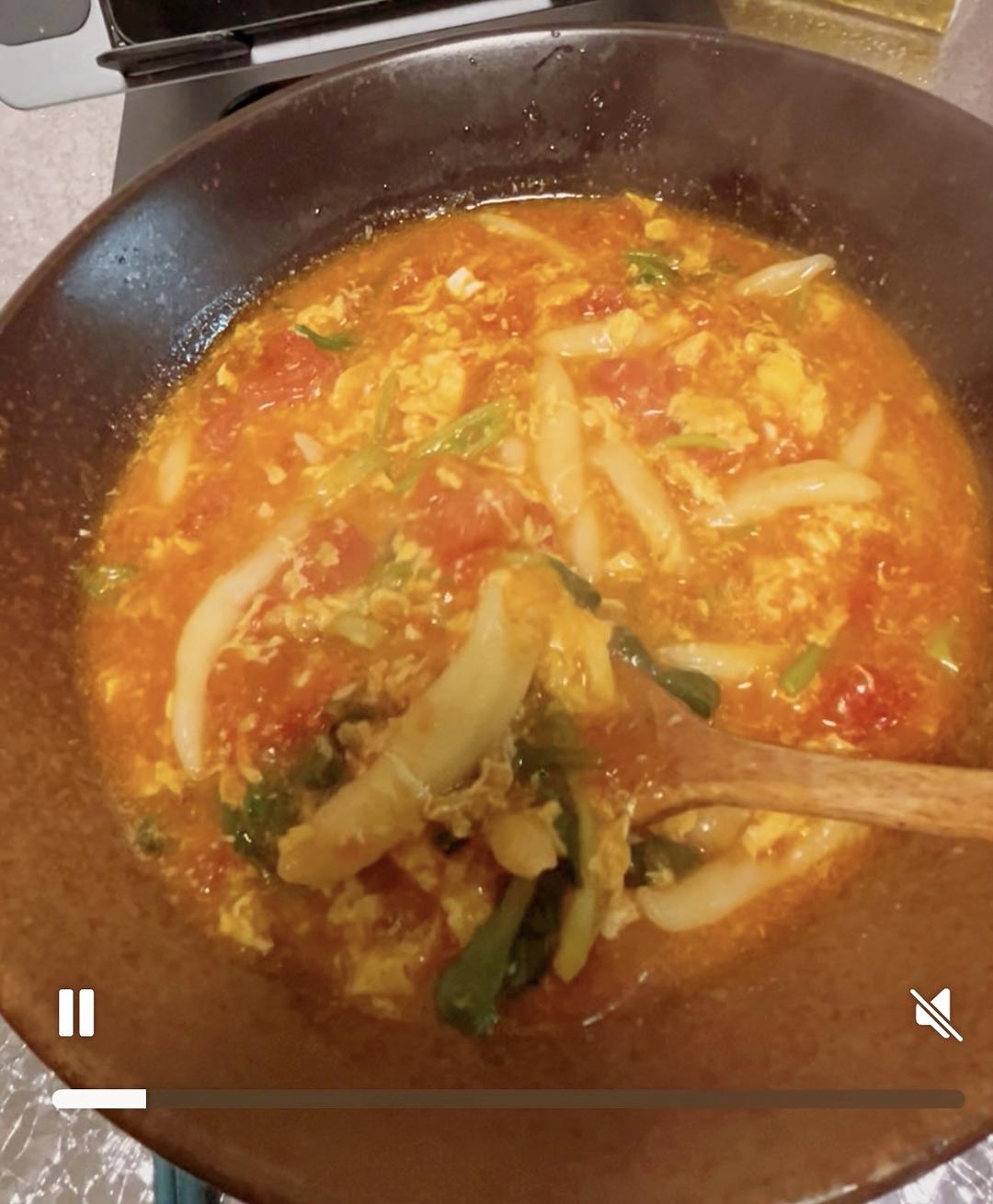 蕃茄鸡蛋面疙瘩