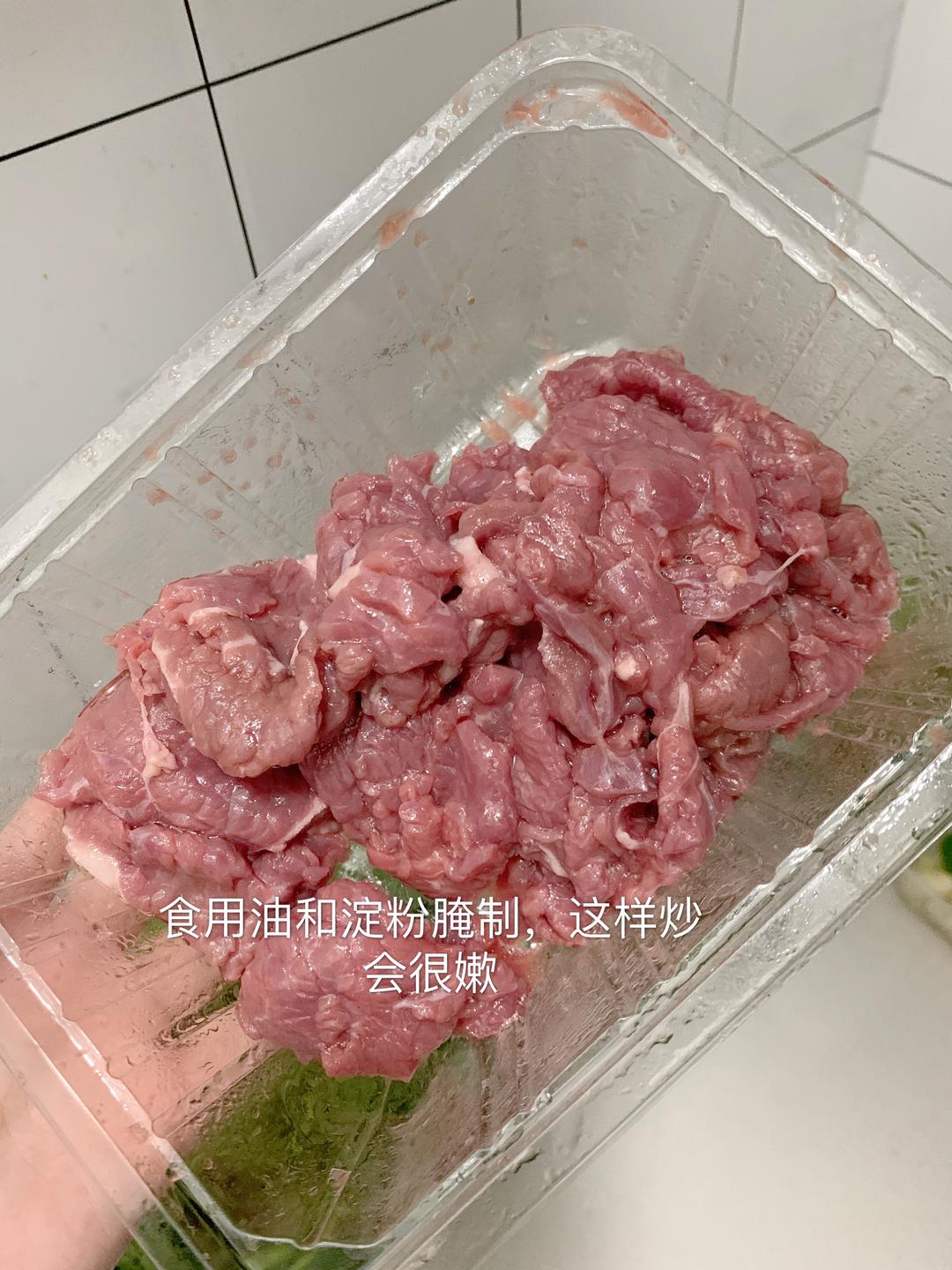 香菜牛肉（快手菜）的做法 步骤1