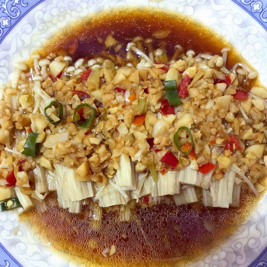 蒜蓉蒸金针菇