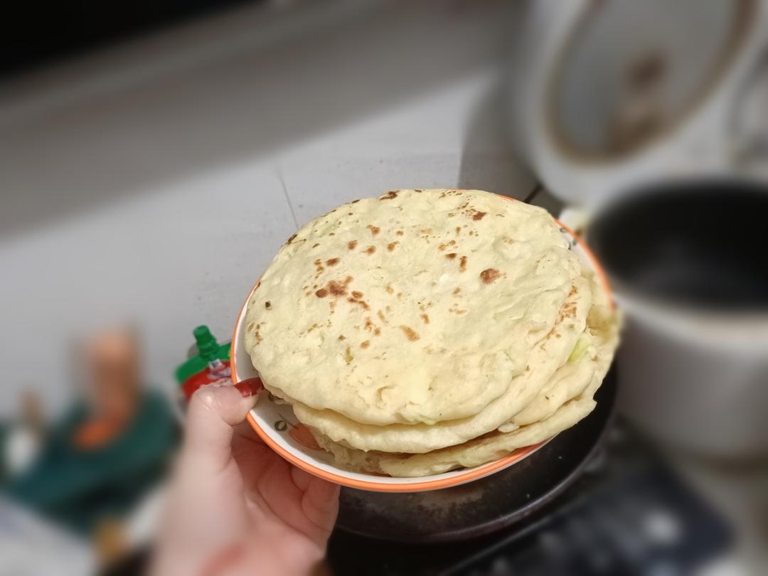 鸡蛋葱油饼