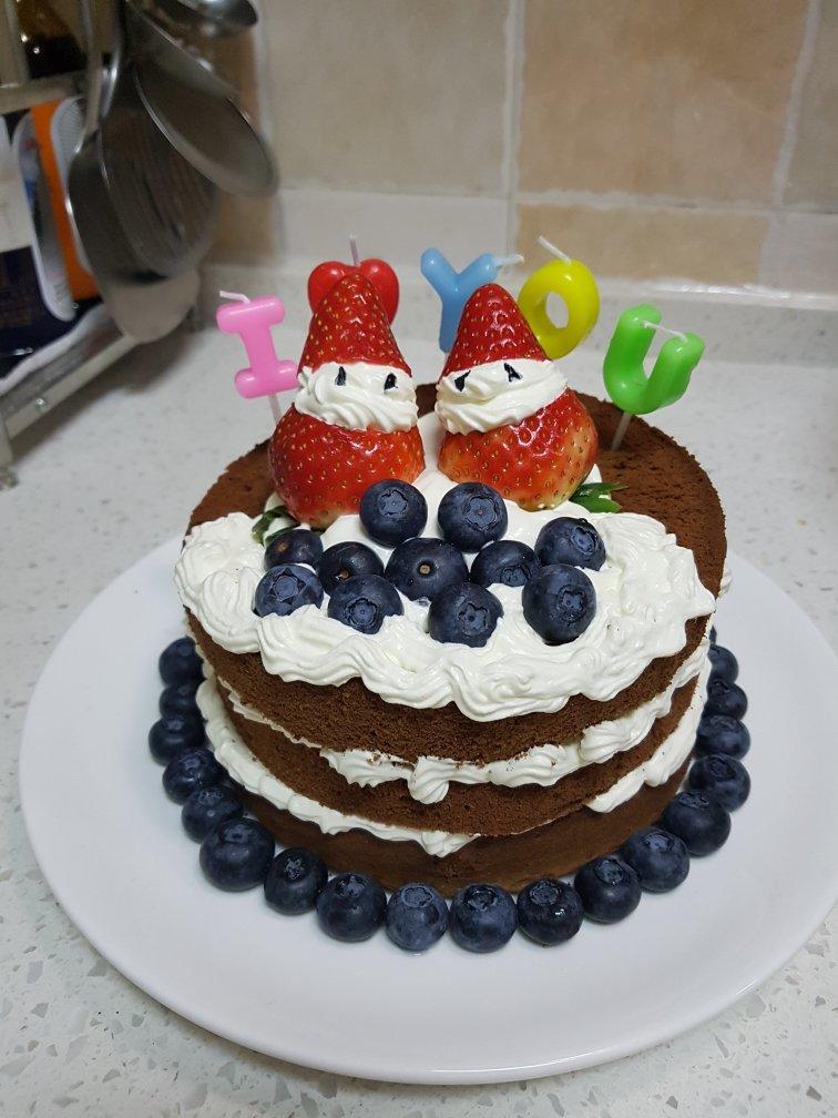 圣诞呆萌裸蛋糕