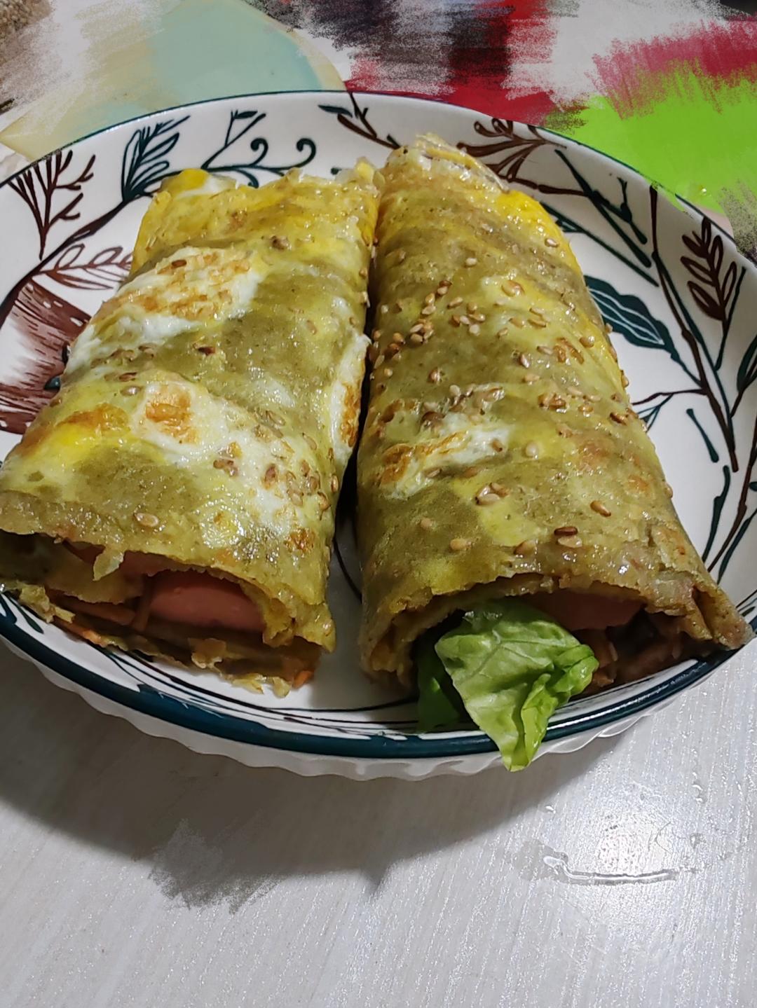 煎饼果子（超详细步骤 甜面酱都是自制的）