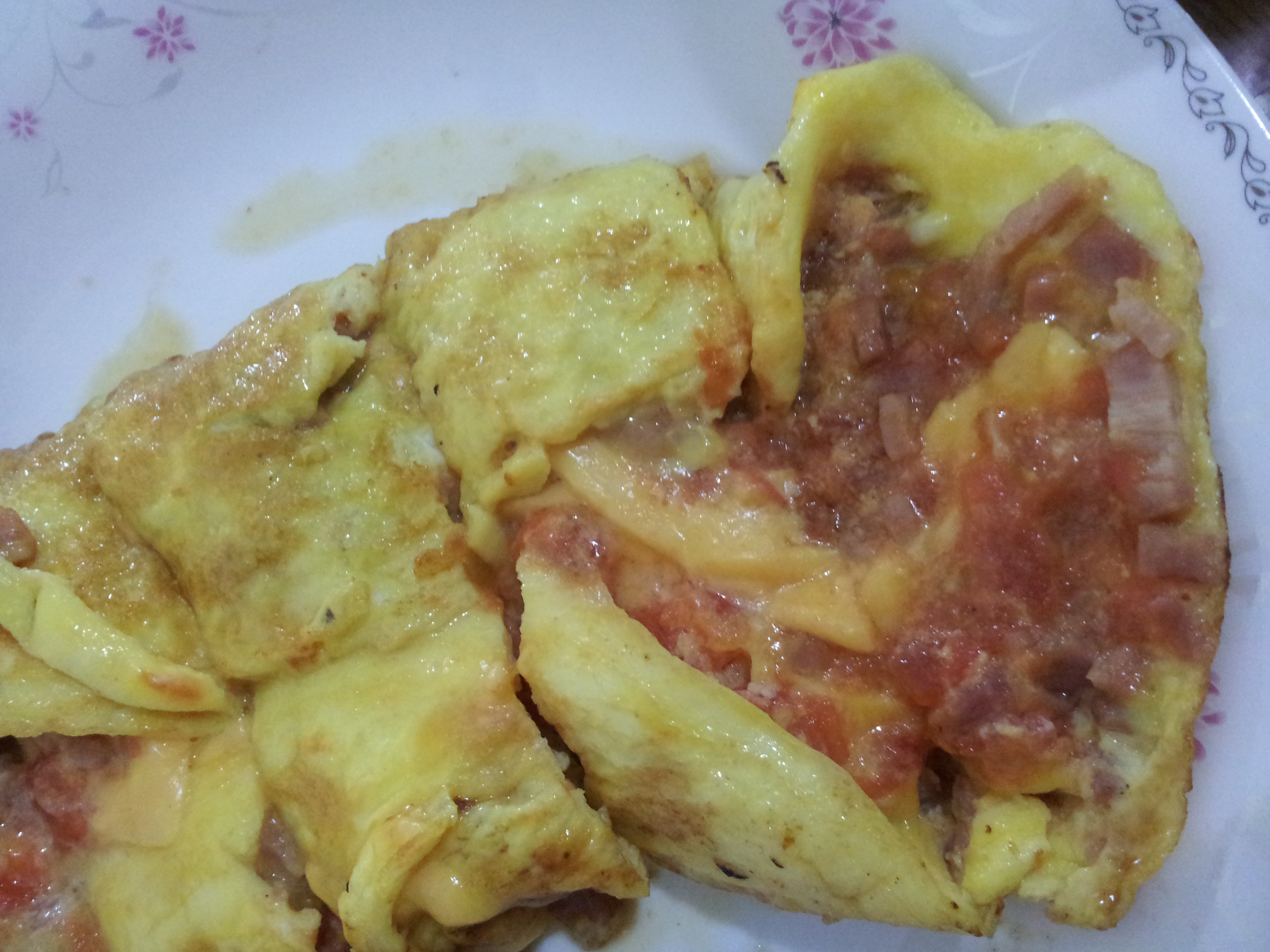 火腿番茄奶酪鸡蛋卷