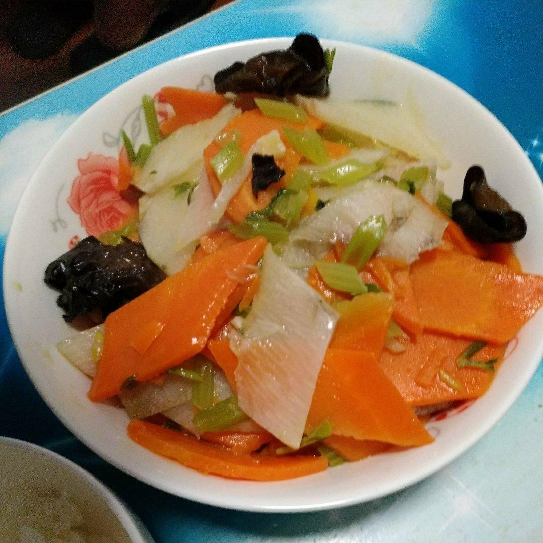 木耳炒山药