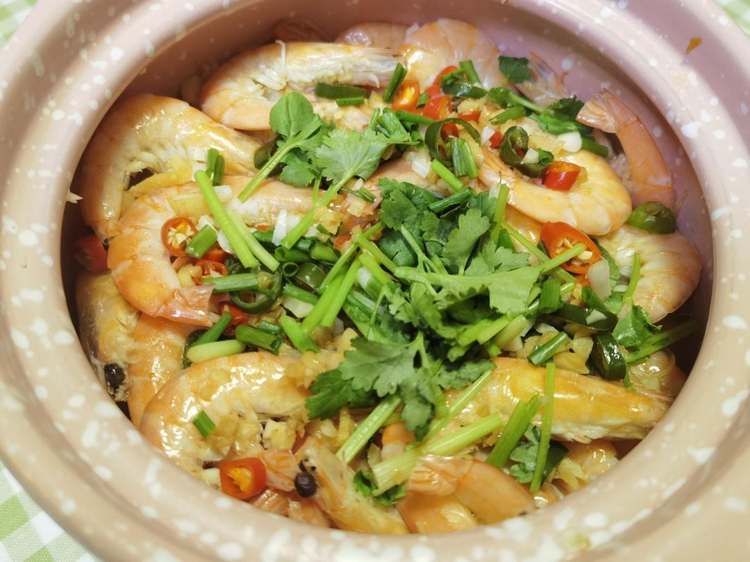 蒜蓉粉丝虾煲