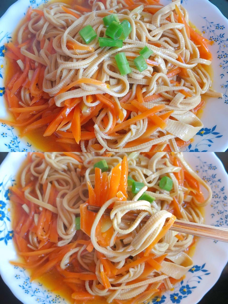 豆腐干炒胡萝卜🥕（简单易学）