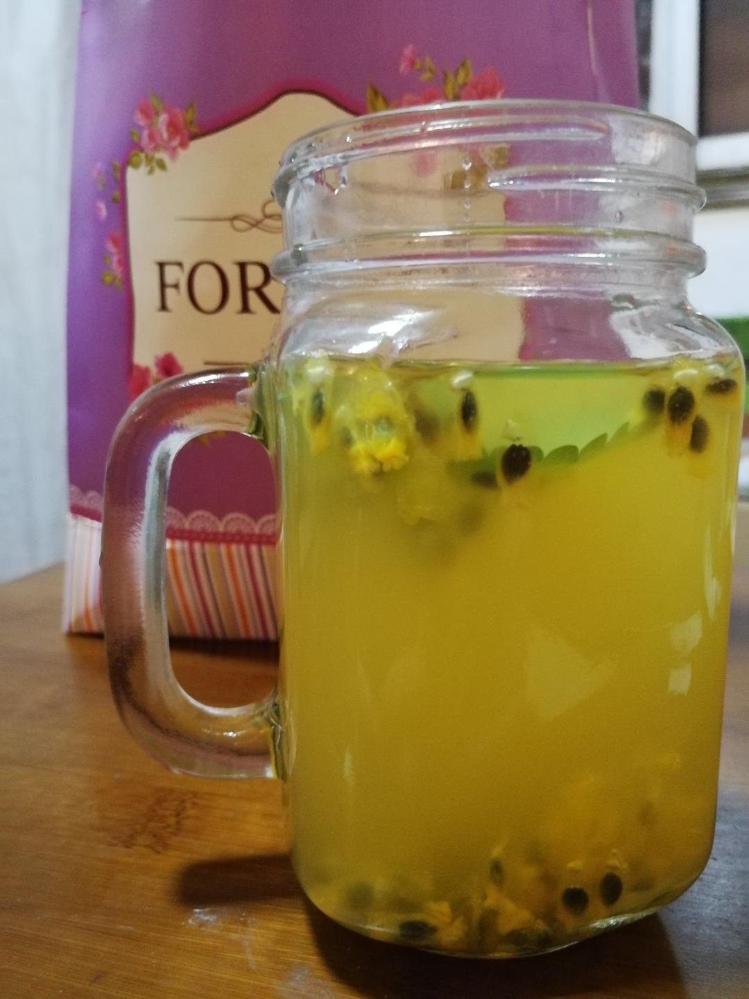 【蜂蜜百香果薄荷茶】