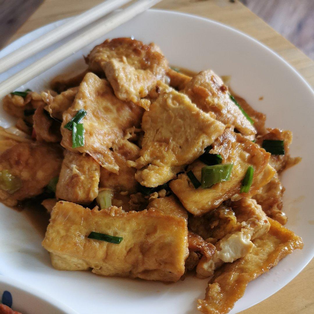 焖煎豆腐