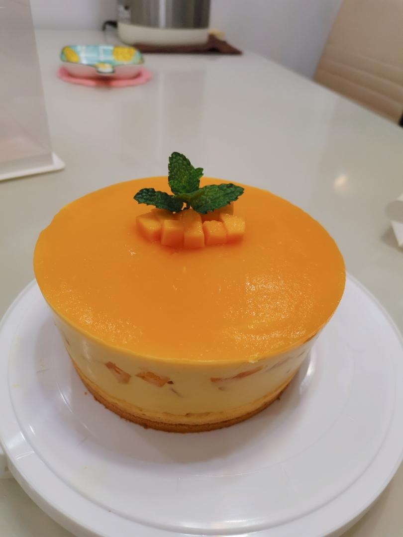 6寸零失败芒果慕斯蛋糕