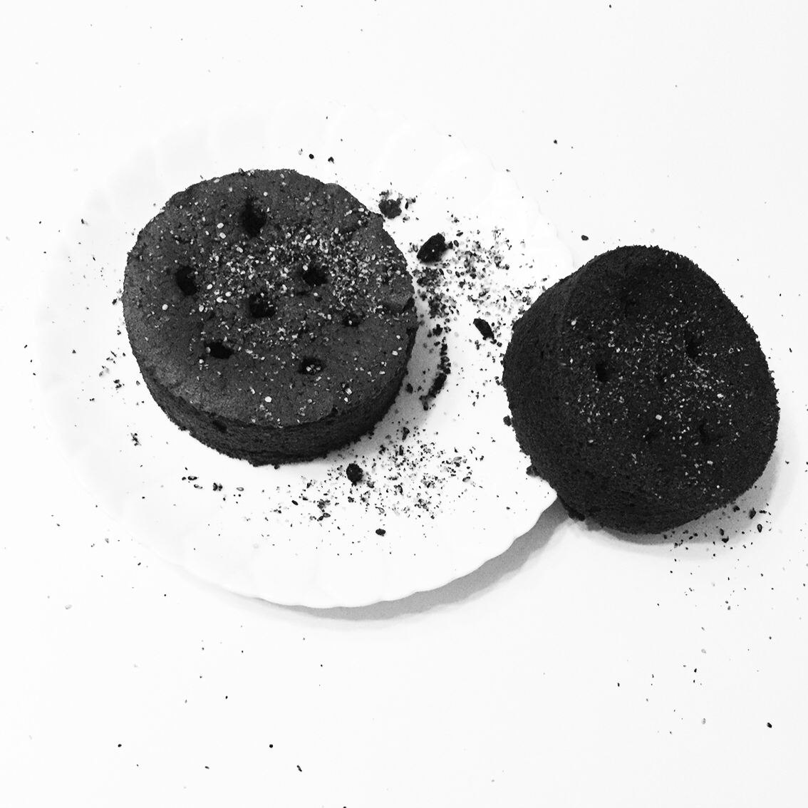网络爆红煤球蛋糕高粉戚风版