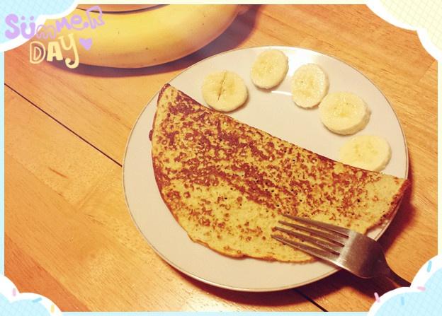[早餐]香蕉鸡蛋饼的做法