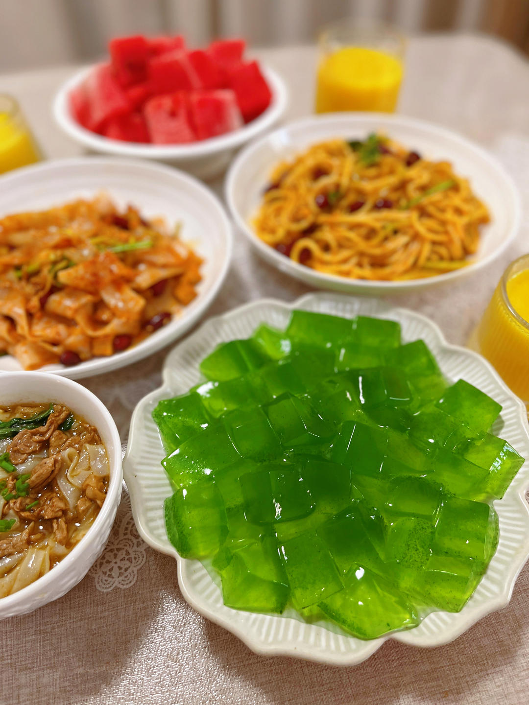 夏日黄瓜皮凉粉
