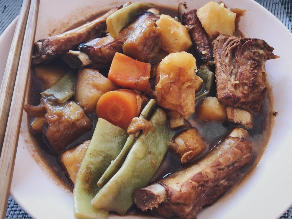 排骨炖土豆茄子贝贝瓜豆角