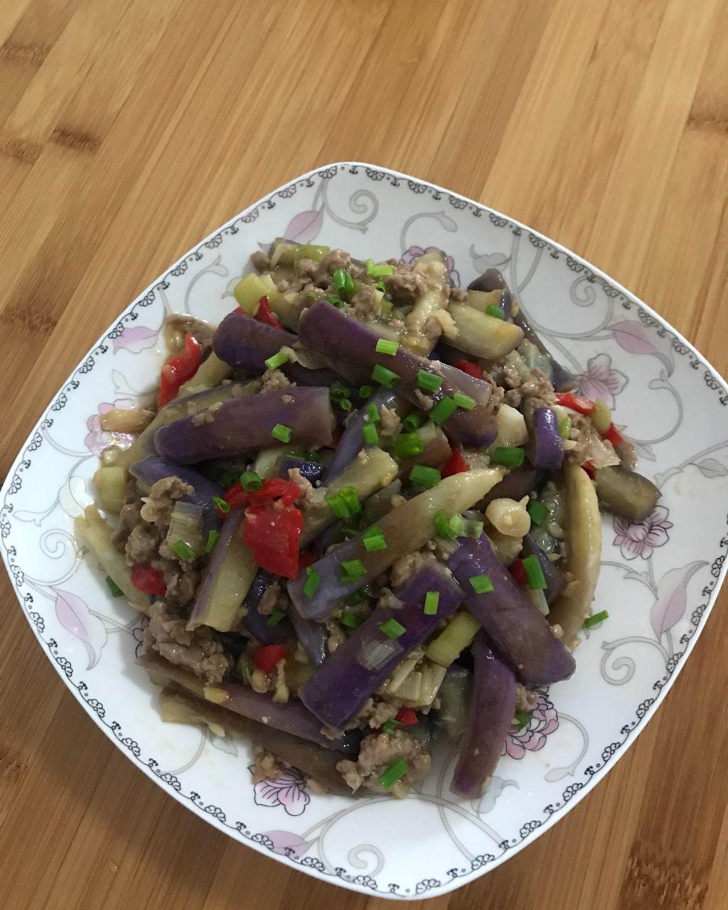 红烧肉沫茄子