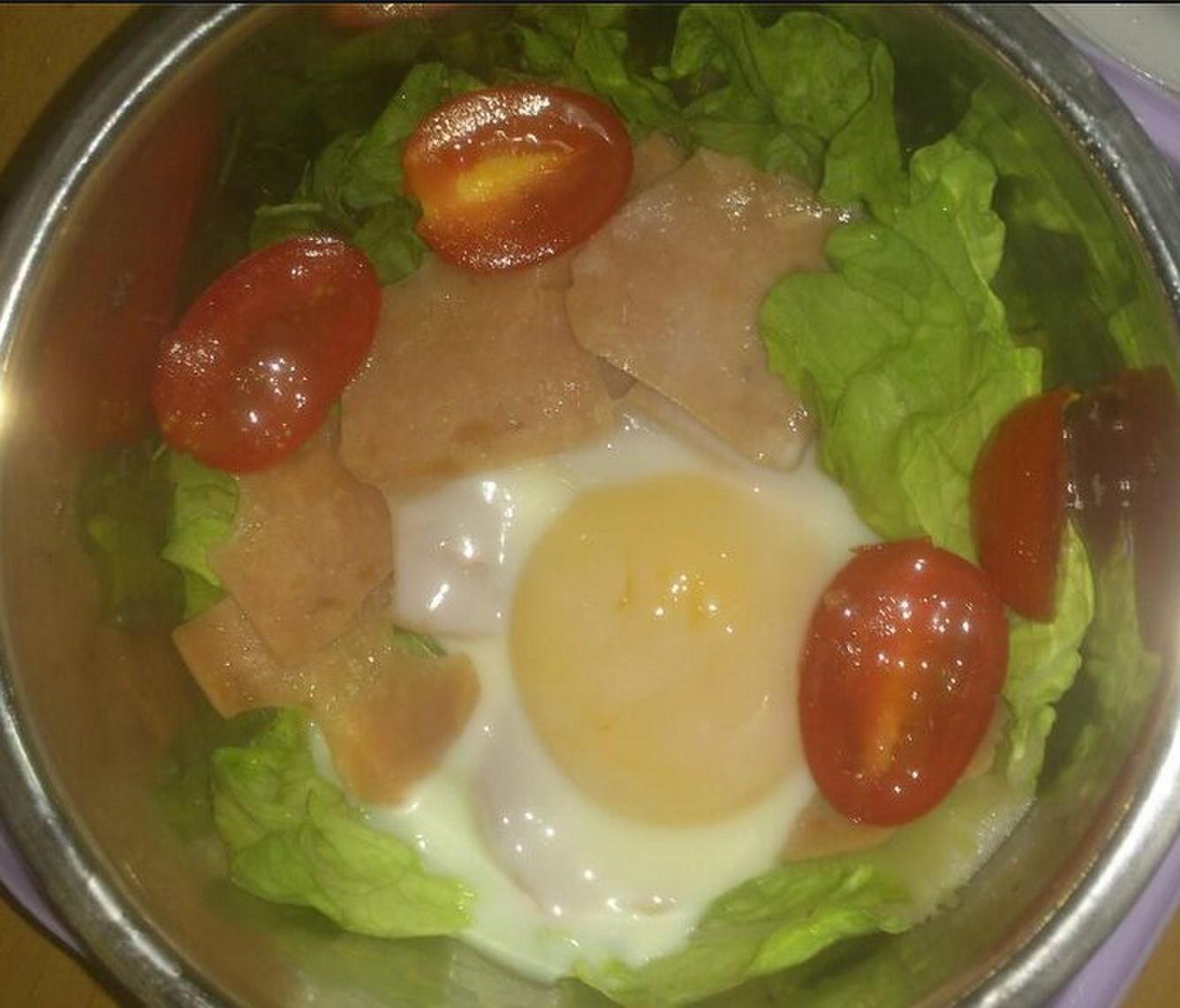 （无油减肥餐）鸡蛋火腿吐司的做法