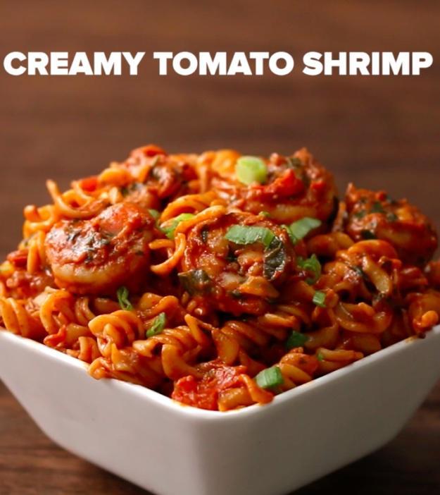蕃茄鮮蝦意麵 Tomato Shrimp Rotini的做法