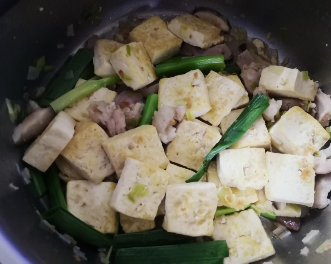简单易学豆腐肉片煲