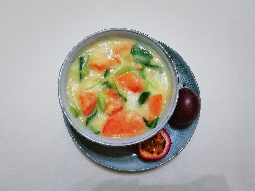 秋冬暖胃营养粥丨玉米面糊糊 · 圆满素食