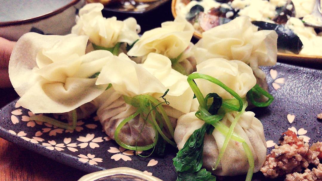 饺子皮花朵福袋