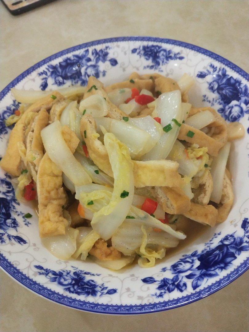 娃娃菜酱烧油豆腐
