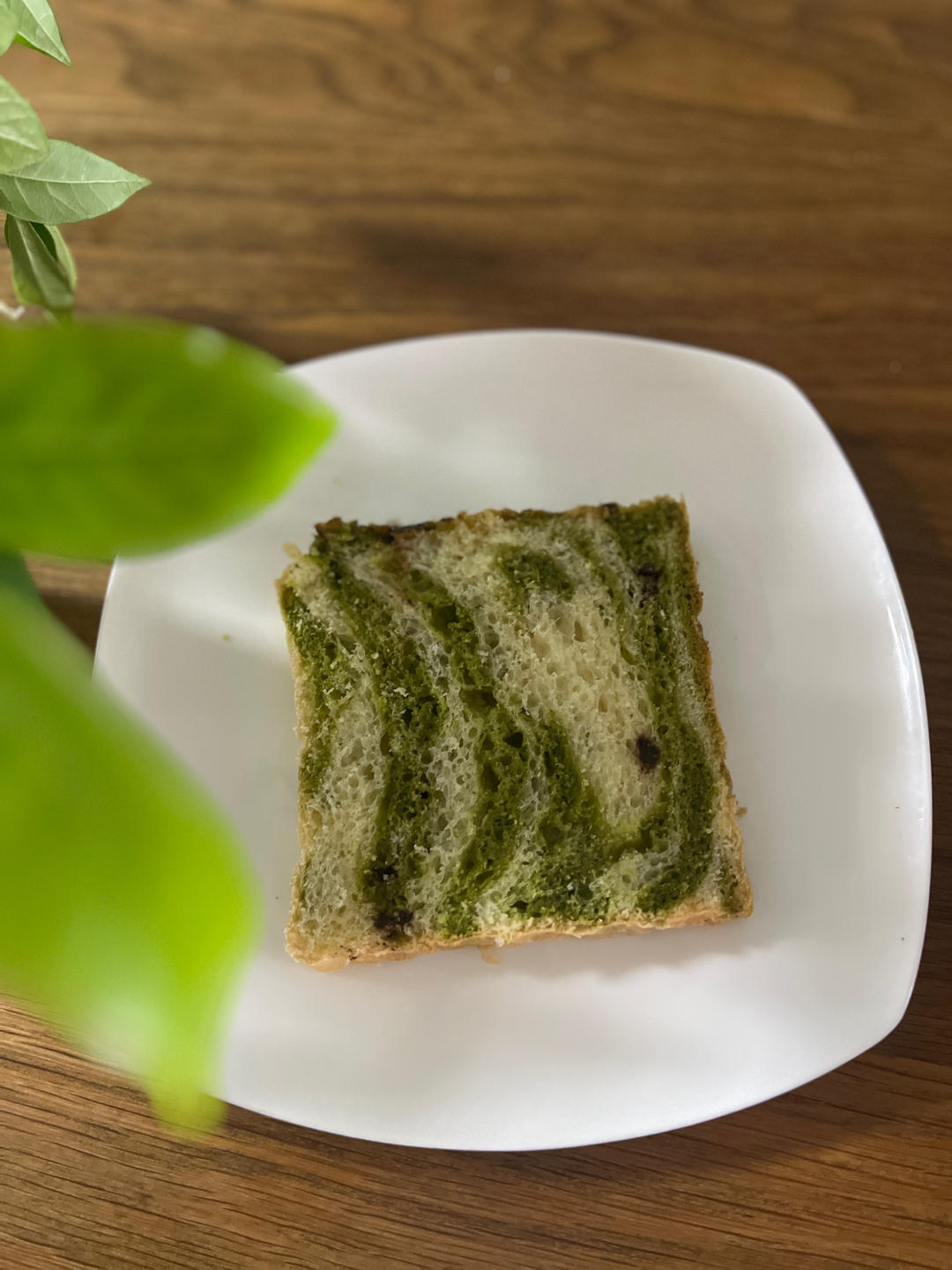 抹茶红豆馅吐司