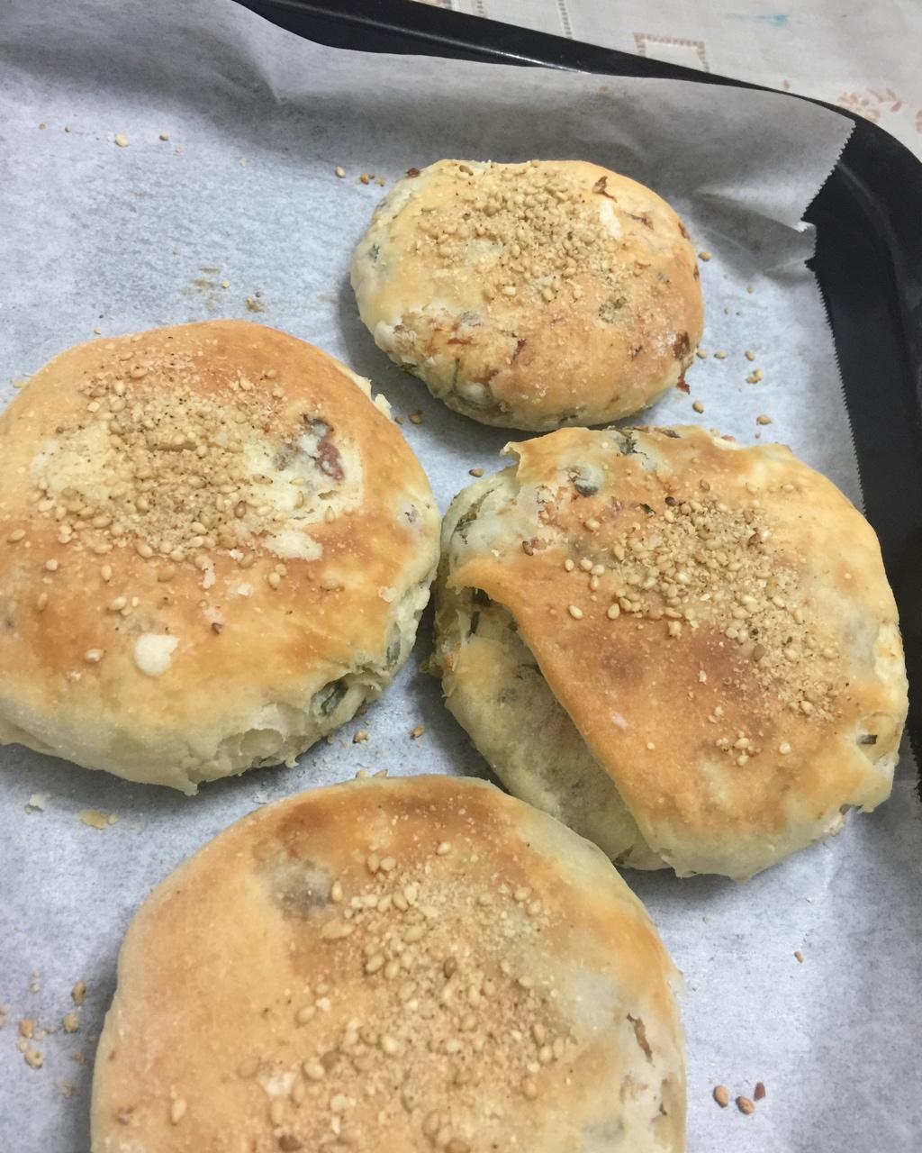 油酥葱香烧饼