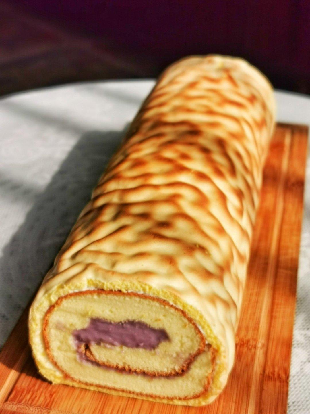 虎皮芋泥蛋糕卷