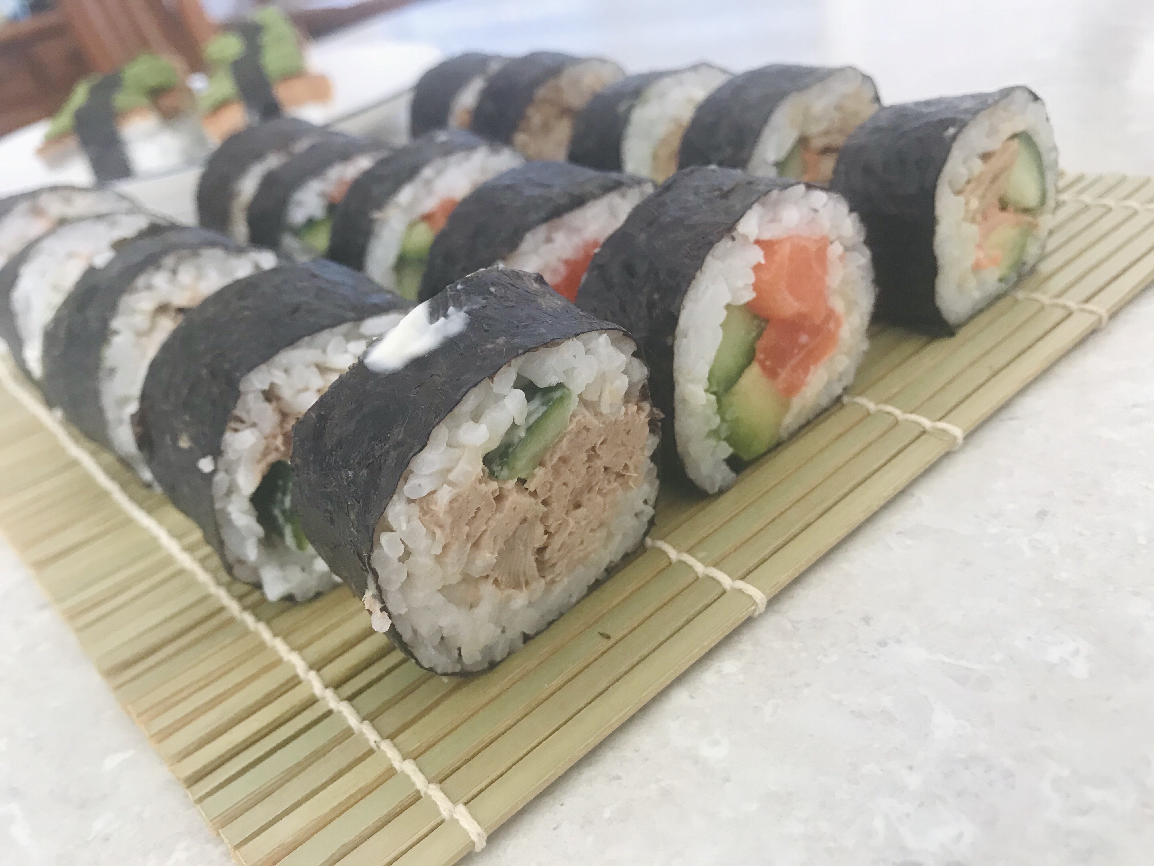 在家自制🍣卷寿司和握寿司🍣做法简单的做法