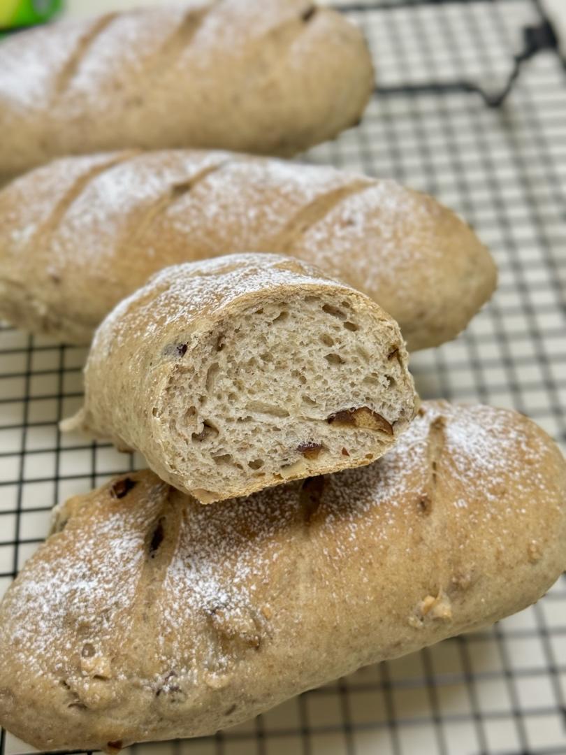 红糖红枣核桃贝果