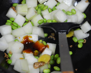 毛豆烧冬瓜海米，鲜！清淡口，养肠胃的做法 步骤4