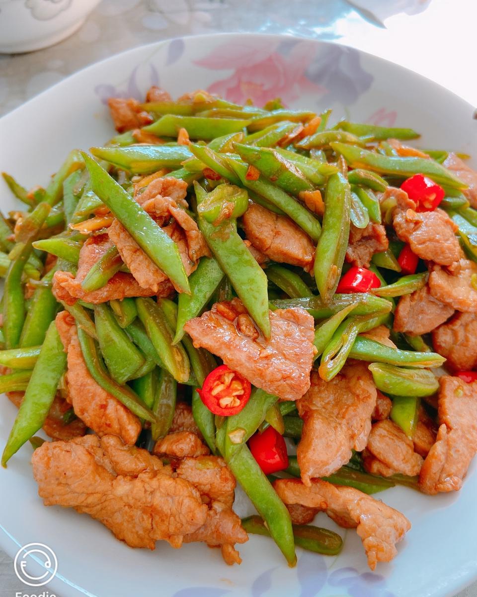 豆角炒肉