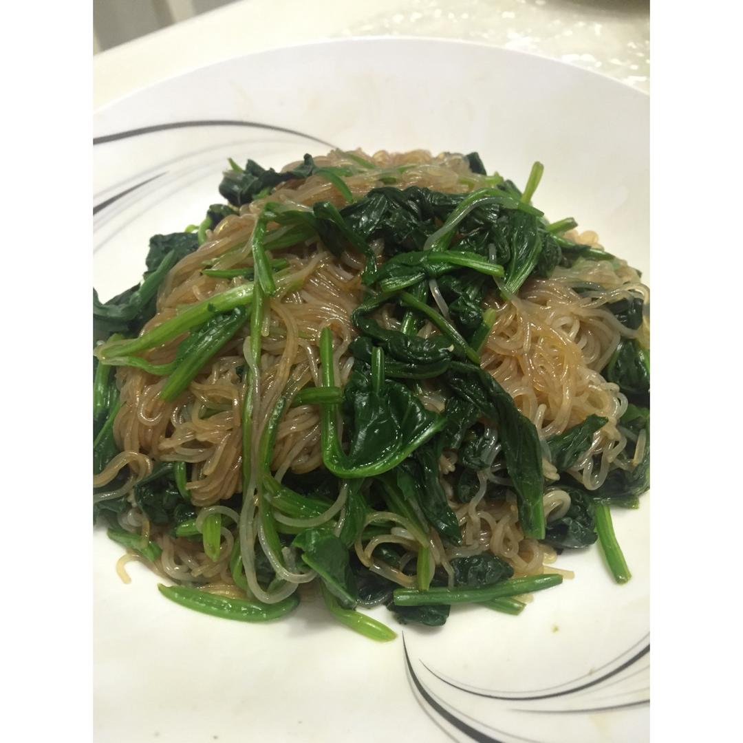 凉拌菠菜粉丝
