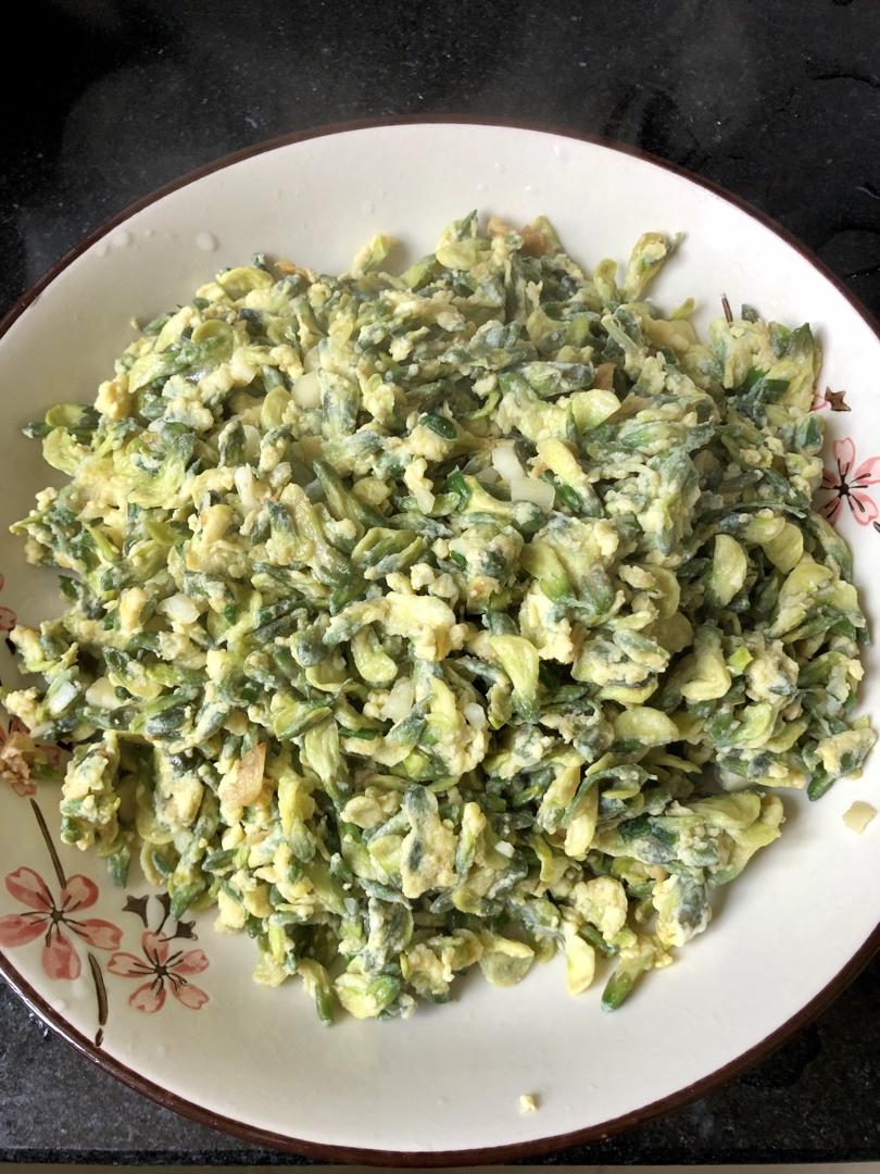 jamestsoi做的鲜洋槐花炒鸡蛋