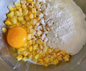 🌈第8道快手低卡早餐✨香甜软糯的奶香玉米烙✅的做法 步骤2