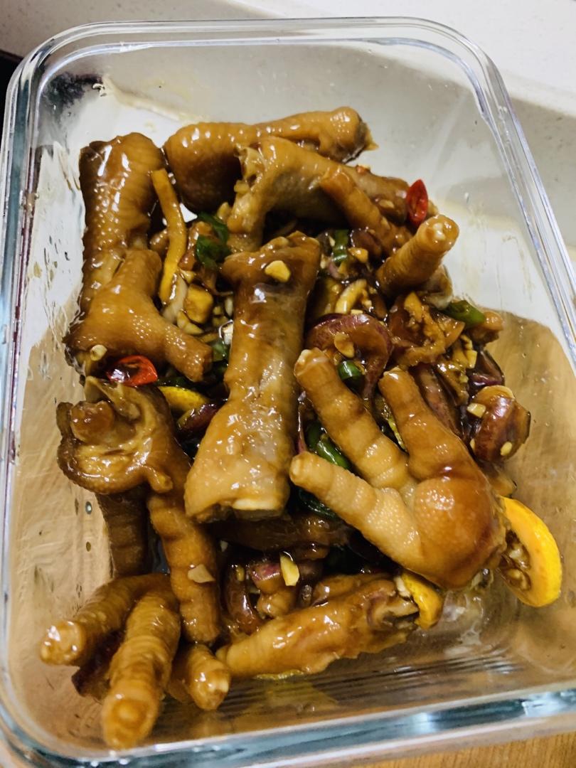 【柠檬酸辣鸡爪】自制超级无敌美味的网红鸡爪