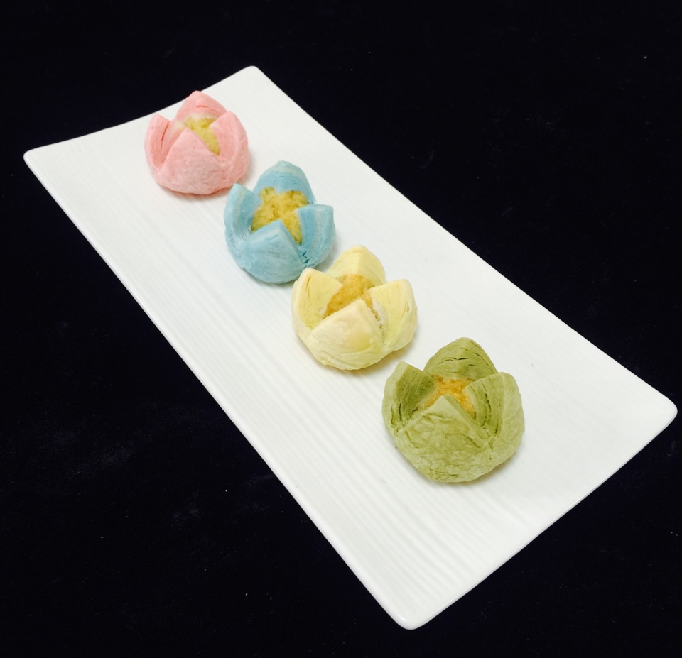 花开富贵之四种口味的椰蓉开口酥