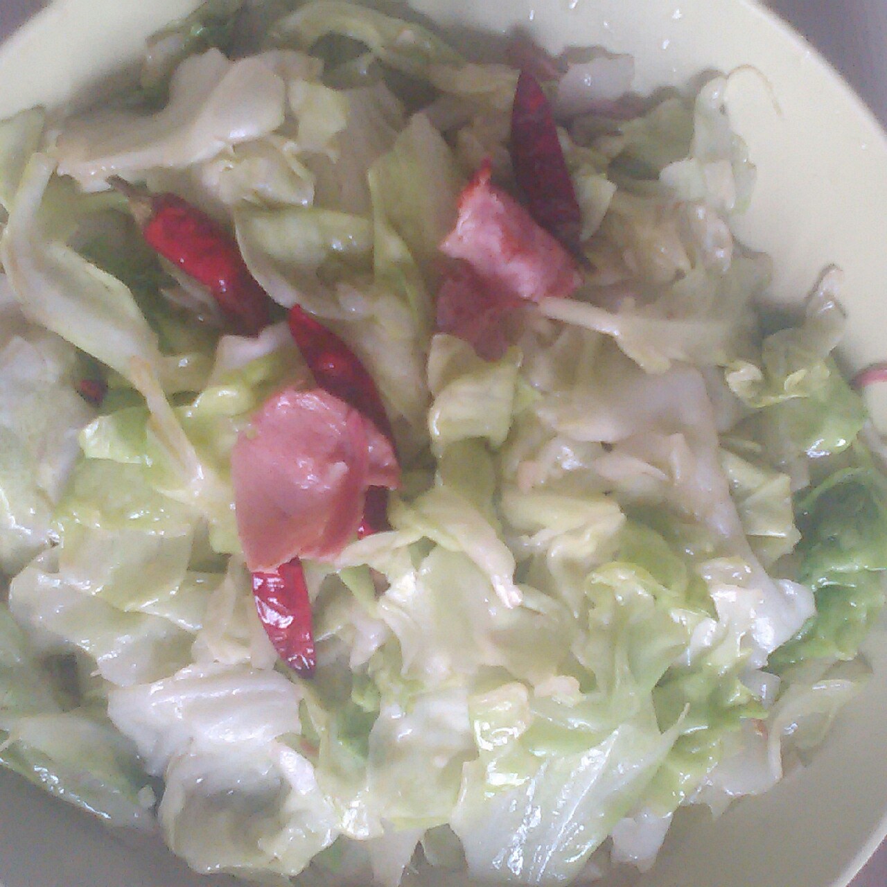 干锅培根手撕包菜