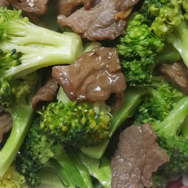 西兰花炒肉片